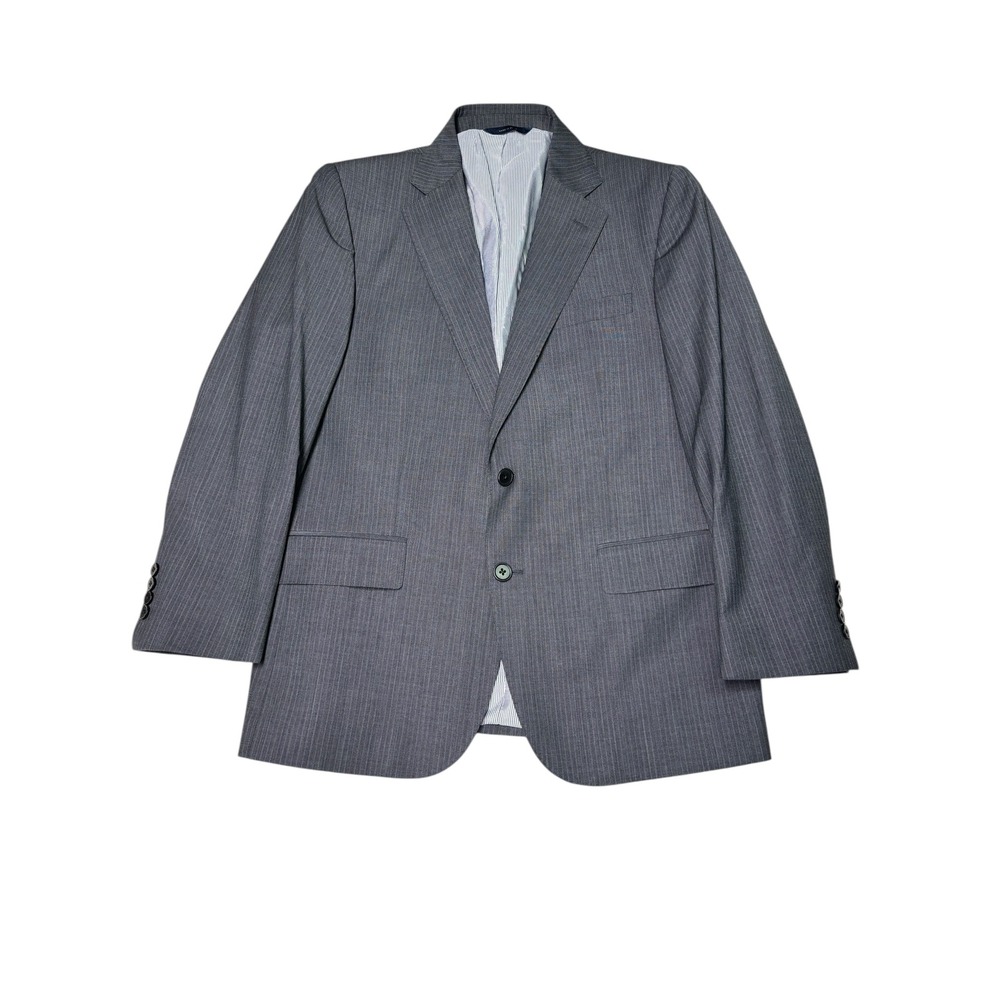 Brooks Brothers Explorer Classic Men's Gray Pinstripe Suit Blazer Jacket 40S